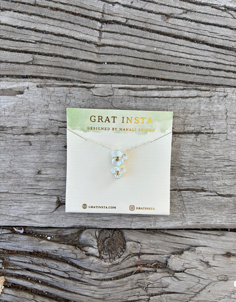 Gratinsta Gratinsta Orchid Silver Necklace