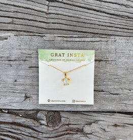 Gratinsta Gratinsta Turtle Opal Pendant w/ Chain