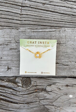 Gratinsta Gratinsta Broad Leaf Gold Necklace