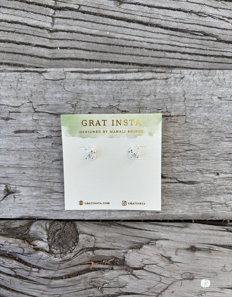 Gratinsta Gratinsta Dog Balloon Silver Studs