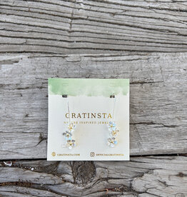 Gratinsta Gratinsta Cherry Blossom Cascade Silver Drop Earrings