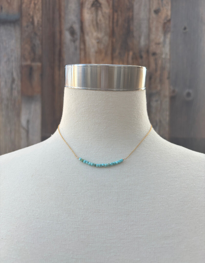 Elizabeth Nicole Elizabeth Nicole Turquoise 14K GF N202 15"