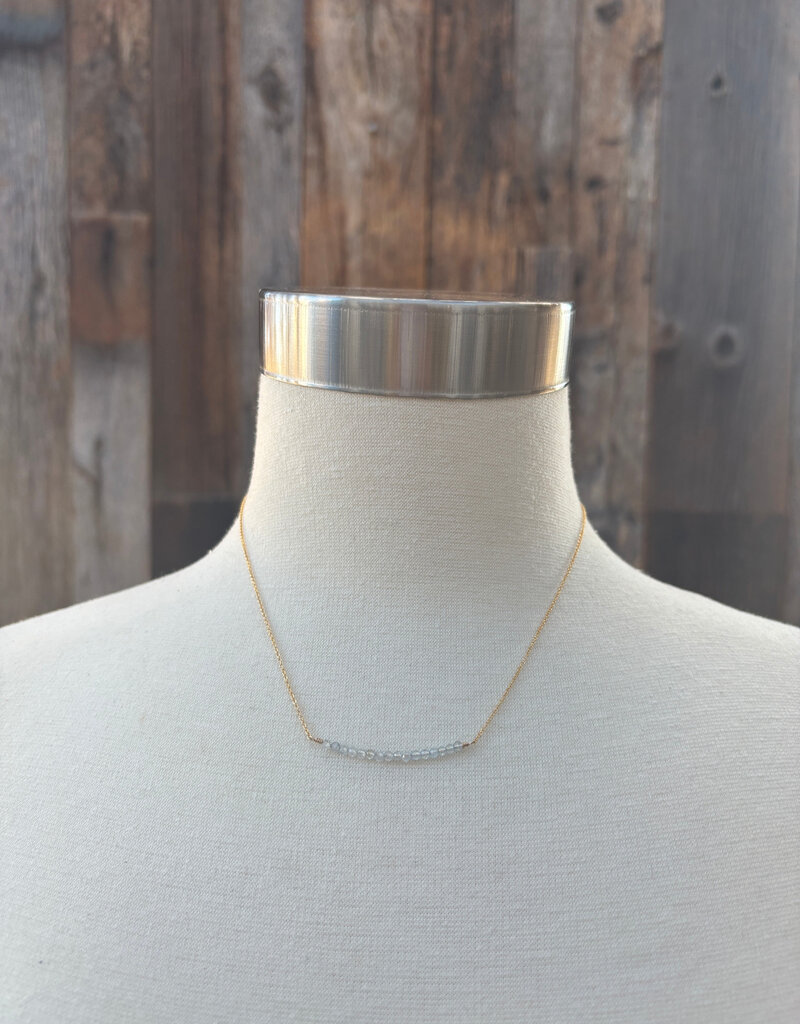 Elizabeth Nicole Elizabeth Nicole Aquamarine 14K GF N202 15"