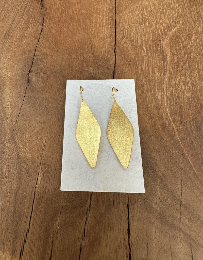 River Song Jewelry River Song Golden Diamond Drop Earrings