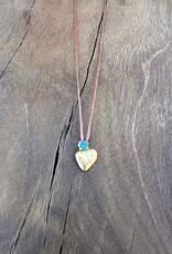 River Song Jewelry River Song Sweetheart Milagro Necklace Golden 24K GV