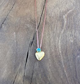 River Song Jewelry River Song Sweetheart Milagro Necklace Golden 24K GV