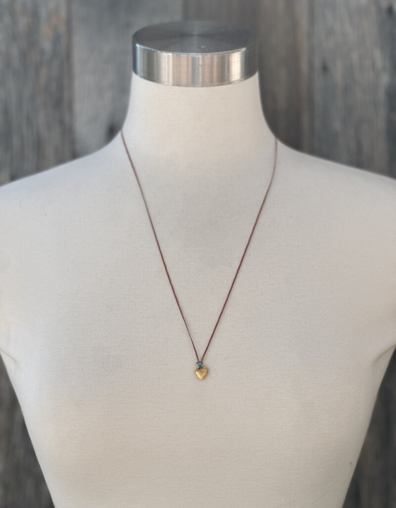 River Song Jewelry River Song Sweetheart Milagro Necklace Golden 24K GV