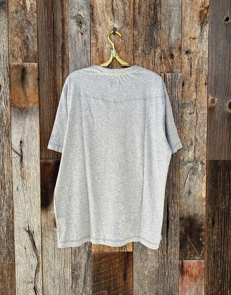 True Grit True Grit Secret Wash Cotton S/S Crew Heather Grey