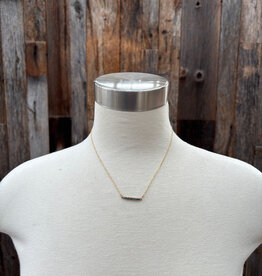 Sabina Blue Mini Diamond Bar GF 16" SN43G16