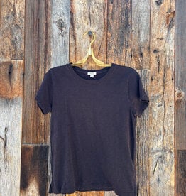 Dylan Dylan Soft Cotton Slub S/S Modern Crew Ranch Black