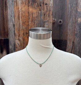 Caitlin Dunn Jewelry CDJ Ellie - Rondelle 14k GF/Brnz Hrts/Emrld - N146