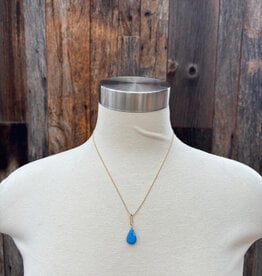 Caitlin Dunn Jewelry CDJ Lolli -14k GF/Prl/Ceruleite - N158