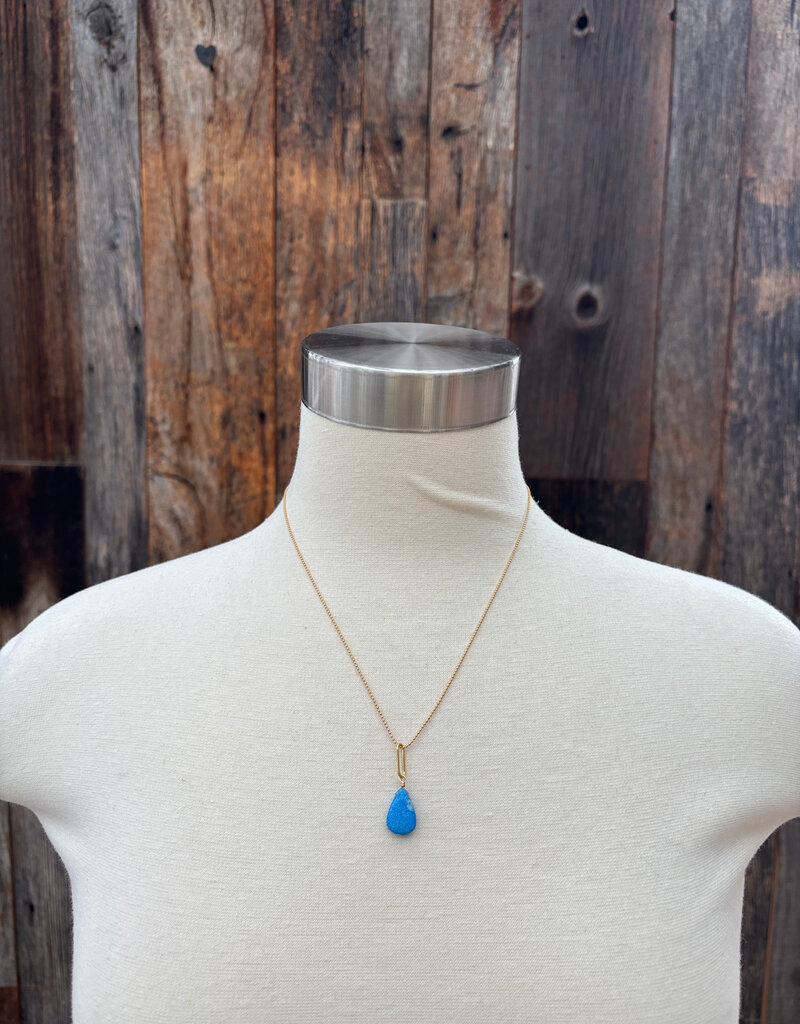 Caitlin Dunn Jewelry CDJ Lolli -14k GF/Prl/Ceruleite - N158