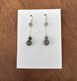 Elizabeth Nicole Elizabeth Nicole Labradorite Drop GF Chain E170