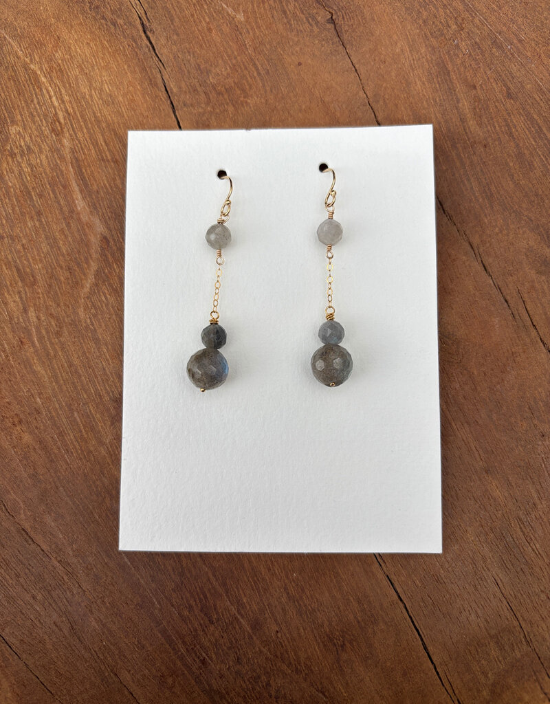 Elizabeth Nicole Elizabeth Nicole Labradorite Drop GF Chain E170