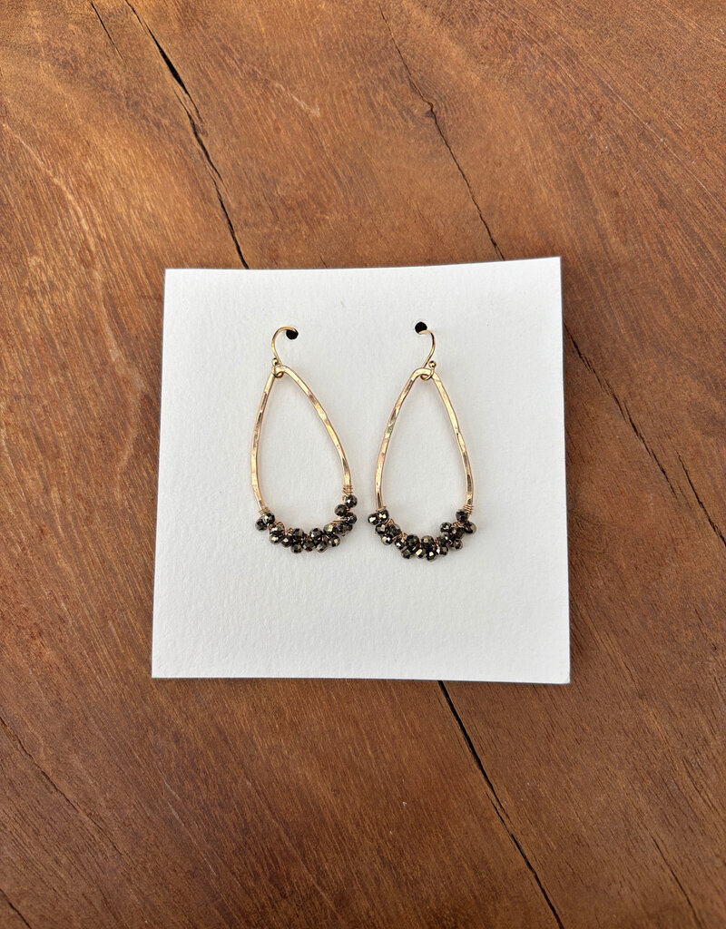 Elizabeth Nicole Elizabeth Nicole GF Rain Drop w/ Pyrite Wrap E163