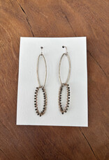 Elizabeth Nicole Elizabeth Nicole SS Double Oval Hoop Pyrite Wrap Party E168