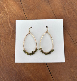 Elizabeth Nicole Elizabeth Nicole GF Rain Drop w/ Green Zircon Wrap E165