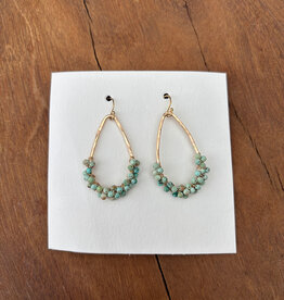 Elizabeth Nicole Elizabeth Nicole GF Rain Drop w/ Turquoise Wrap E164