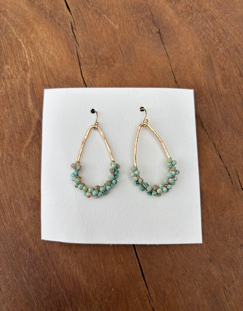 Elizabeth Nicole Elizabeth Nicole GF Rain Drop w/ Turquoise Wrap E164