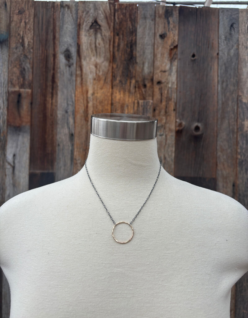 Elizabeth Nicole Elizabeth Nicole GF Hoop and SS OX Chain Large N171