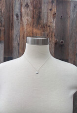 Elizabeth Nicole Elizabeth Nicole SS Coin Pendant w/ Diamond (1.4mm) Small N176