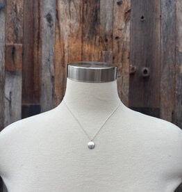 Elizabeth Nicole Elizabeth Nicole SS Coin Pendant w/ Diamond (1.4mm) Medium N176A