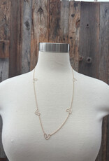 Elizabeth Nicole Elizabeth Nicole 5 GF Hearts/ GF Chain 25" N103A