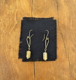 Robin M Designs Robin M Designs Rutilated/Quartz Drop Earrings