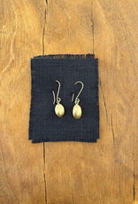 Robin M Designs Robin M Designs Domed Drop Disk Earrings 10k/14k