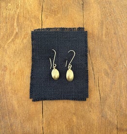 Robin M Designs Robin M Designs Domed Drop Disk Earrings 10k/14k