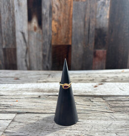 Robin M Designs Robin M Designs Elevated Pink Tourm. Tear Drop 18k sz. 7