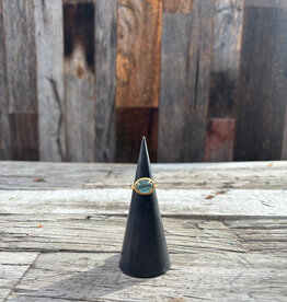 Robin M Designs Robin M Designs Cat's Eye Aquamarine 18k Ring sz.8