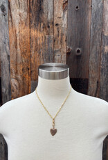 Caitlin Dunn Jewelry CDJ Emma - 14k GF/Bronze Heart - N135