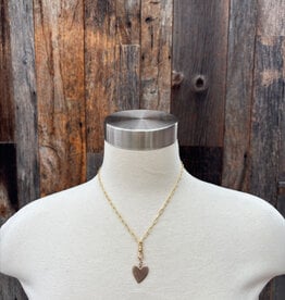 Caitlin Dunn Jewelry CDJ Emma - 14k GF/Bronze Heart - N135