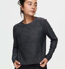 Outdoor Voices CloudKnit Boxy L/S Charcoal