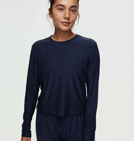 Outdoor Voices CloudKnit Boxy L/S Navy