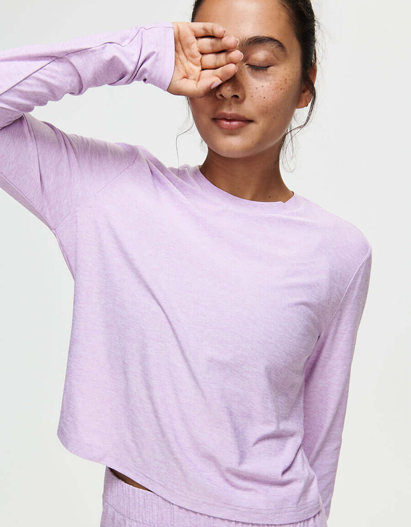 Outdoor Voices CloudKnit Boxy L/S Orchid