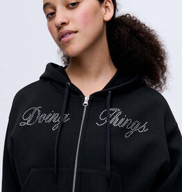 Outdoor Voices Diamanté Doing Things Hoodie Black