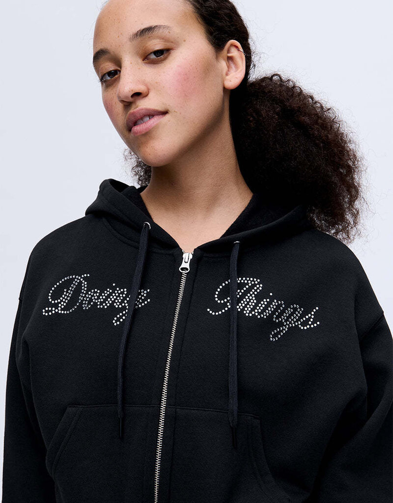 Outdoor Voices Diamanté Doing Things Hoodie Black