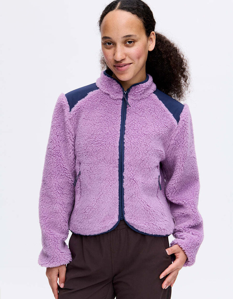Outdoor Voices Candy Fleece Jacket Orchid