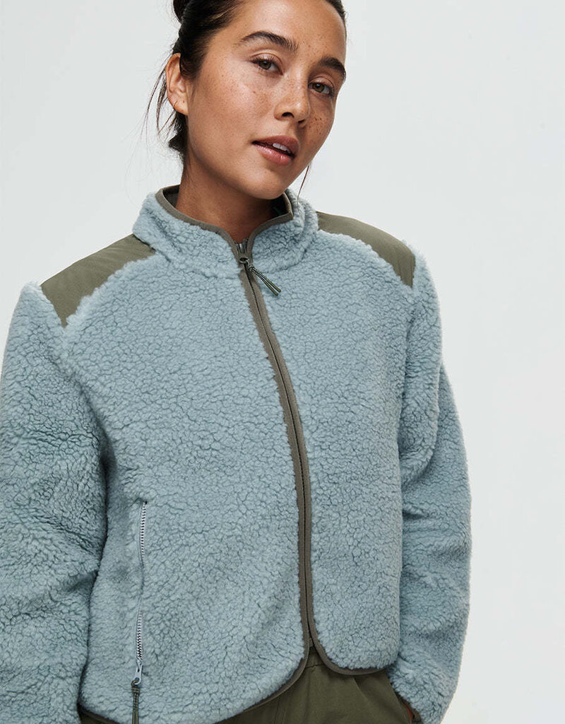 Outdoor Voices Candy Fleece Jacket Steel