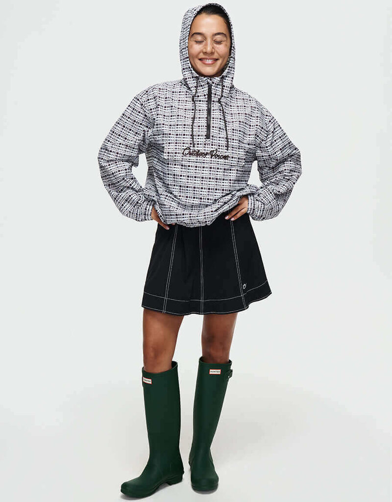 Outdoor Voices Windbreaker Mineral Blue Plaid