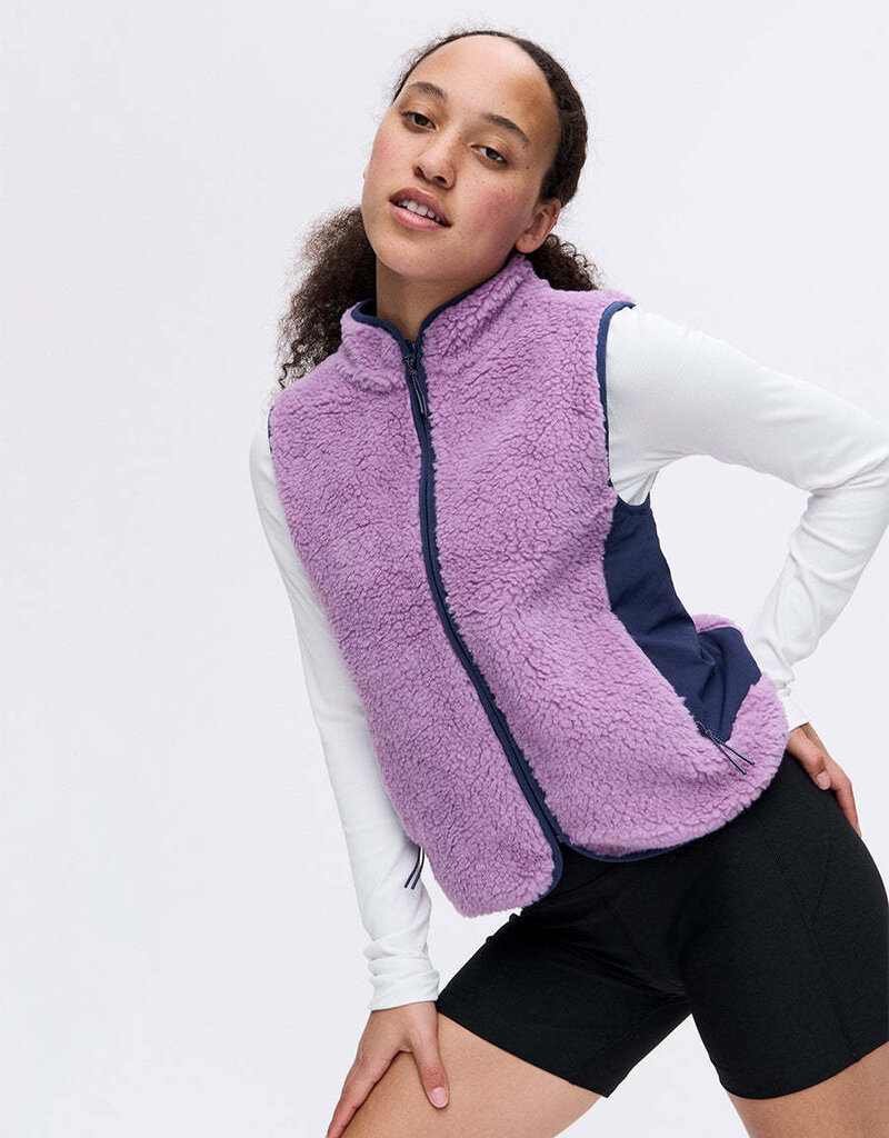 Outdoor Voices Candy Fleece Vest Orchid