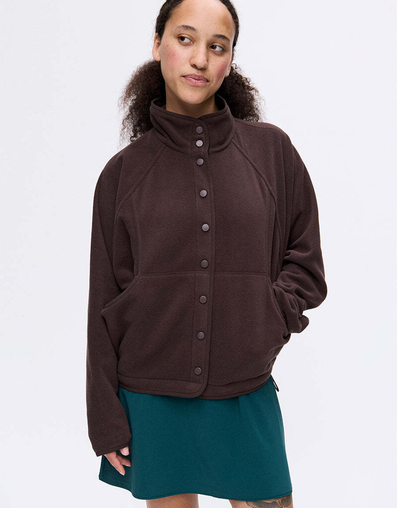 Outdoor Voices RecFleece Snap Jacket Soil