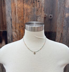 Caitlin Dunn Jewelry CDJ Jamie - Rondelle GF/Bronze Leaf/Turq/Opal/Grndrte - N131