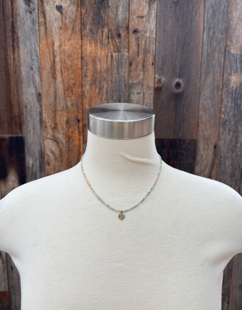 Caitlin Dunn Jewelry CDJ Jamie - Rondelle GF/Bronze Leaf/Turq/Opal/Grndrte - N131