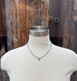 Caitlin Dunn Jewelry CDJ Jamie - Rondelle+GF/Bronze Mini Leaf/Iolite - N131