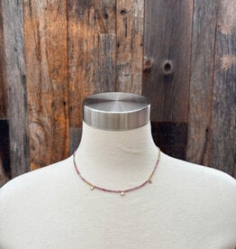 Caitlin Dunn Jewelry CDJ Zoe - Rondelle 14k GF/Brnz Drops / BL Sapp/Wtrmln Trmln - N143