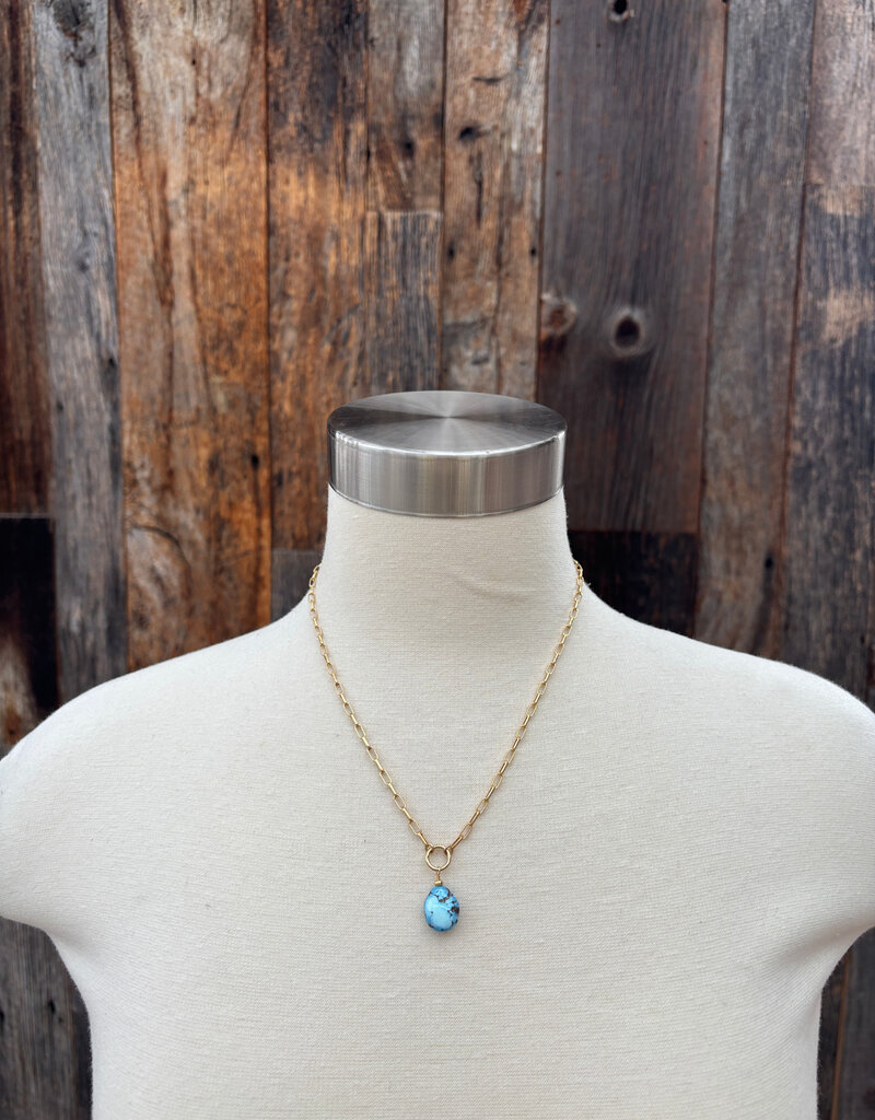 Caitlin Dunn Jewelry CDJ Tatum - 14kGF/Gldn Turq - N132